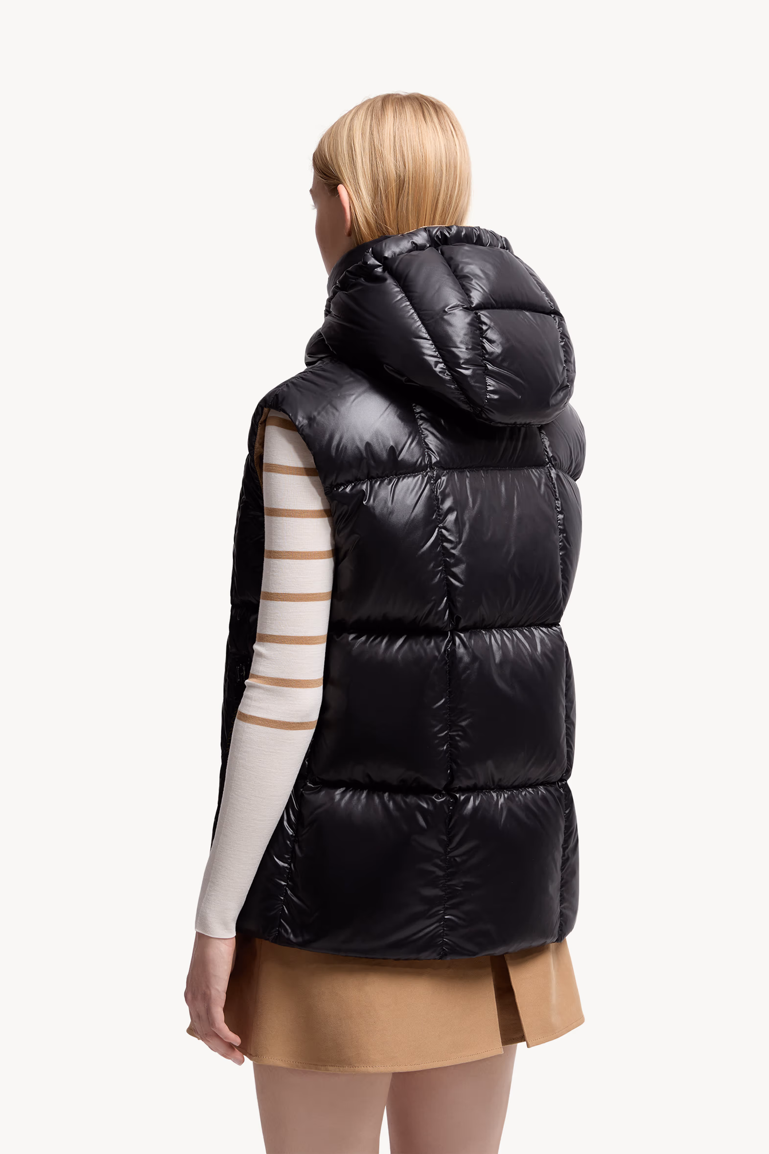 Luzule Hooded Down Vest Women Black Moncler 5